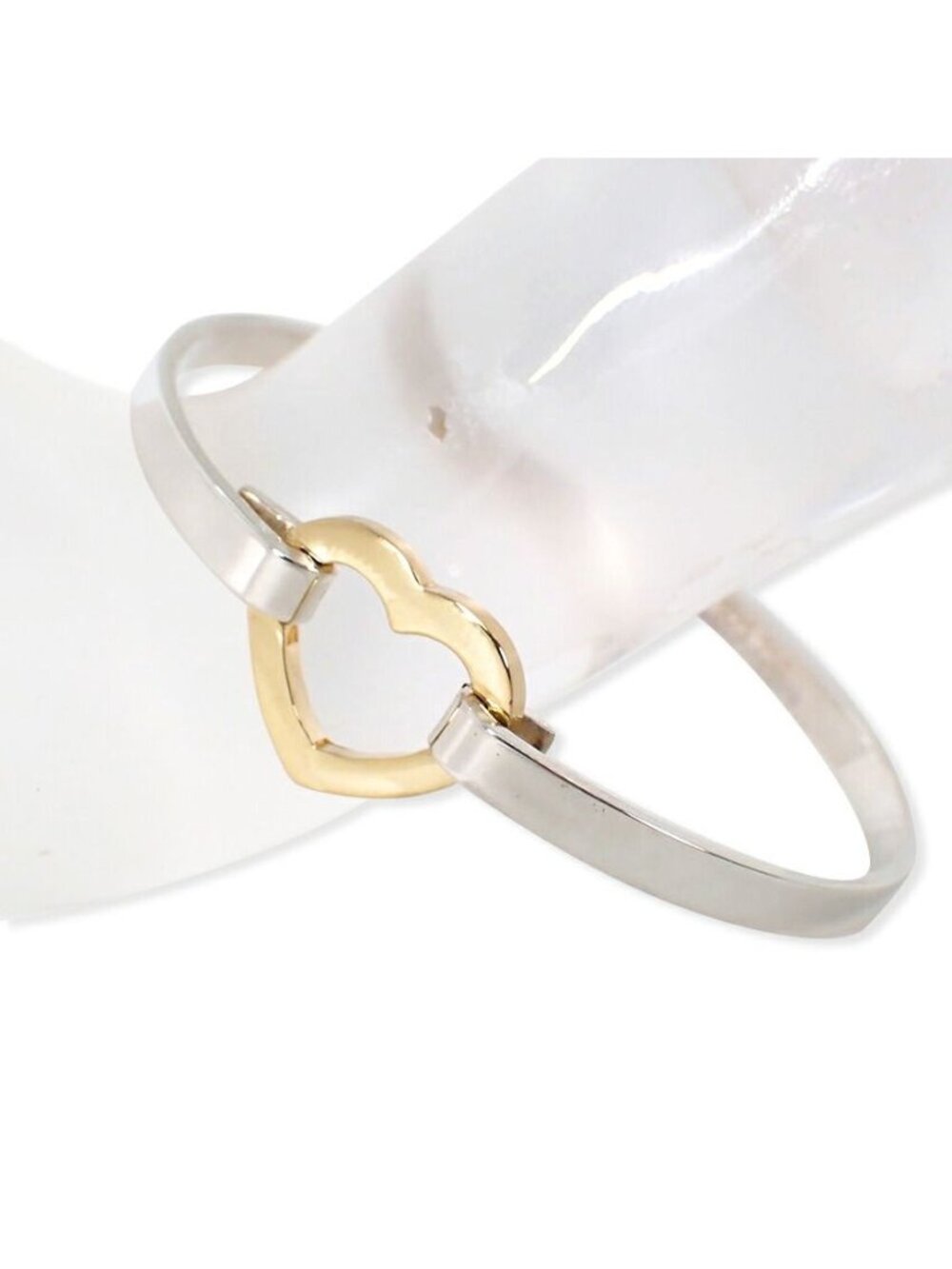 Tiffany & Co 925/750 Open Heart Bracelet